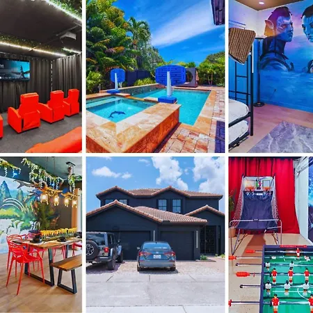 Avatar Luxe Villa 5Br W Cinema, Pool, Game Room & Bbq